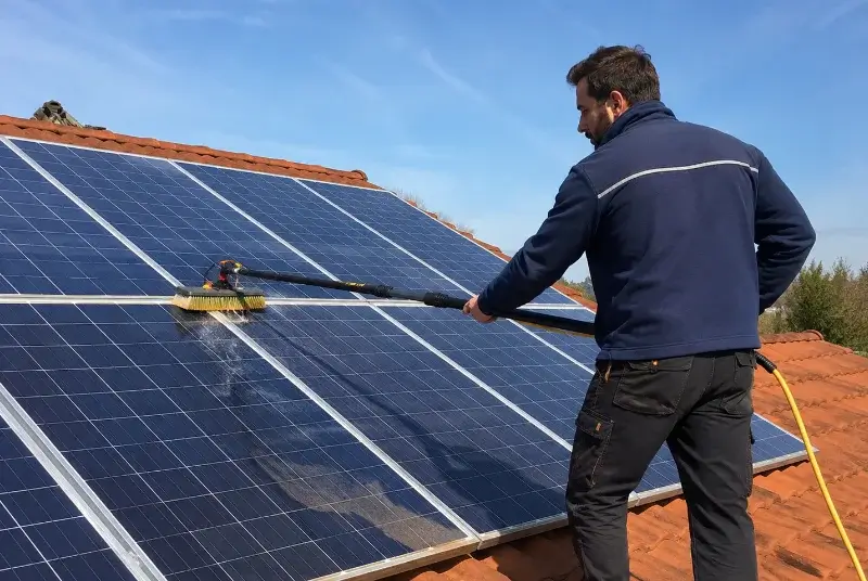 Nettoyage et entretien de panneaux solaires à Taillebourg